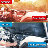 Car Windshield Sun Shade Umbrella (واقي شمس للزجاج الأمامي للسيارة) – Foldable Car Sun Protector