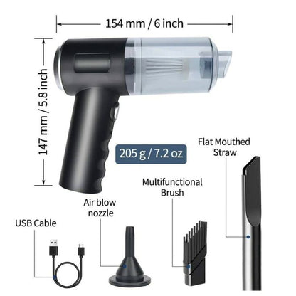 Multi-Function Vacuum Cleaner (مكنسة كهربائية متعددة الوظائف) – Portable 3-in-1 Car & Home Cleaning