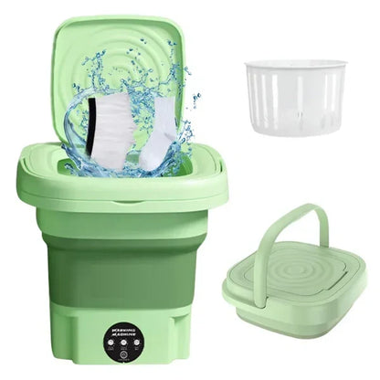 Foldable Mini Laundry Machine Portable Washing Machine for Travel & Home