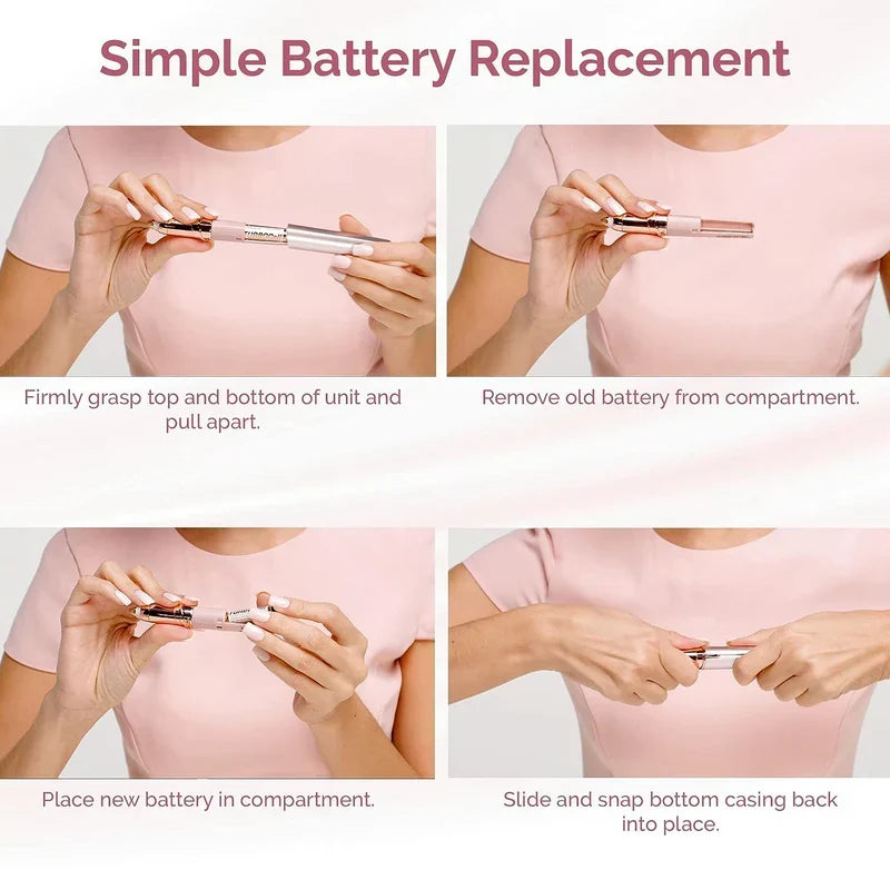 Flawless Brows Hair Remover for Women | Instant Eyebrow Trimmer & Facial Hair Remover