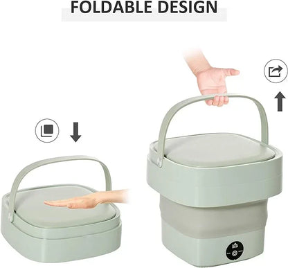 Foldable Mini Laundry Machine Portable Washing Machine for Travel & Home