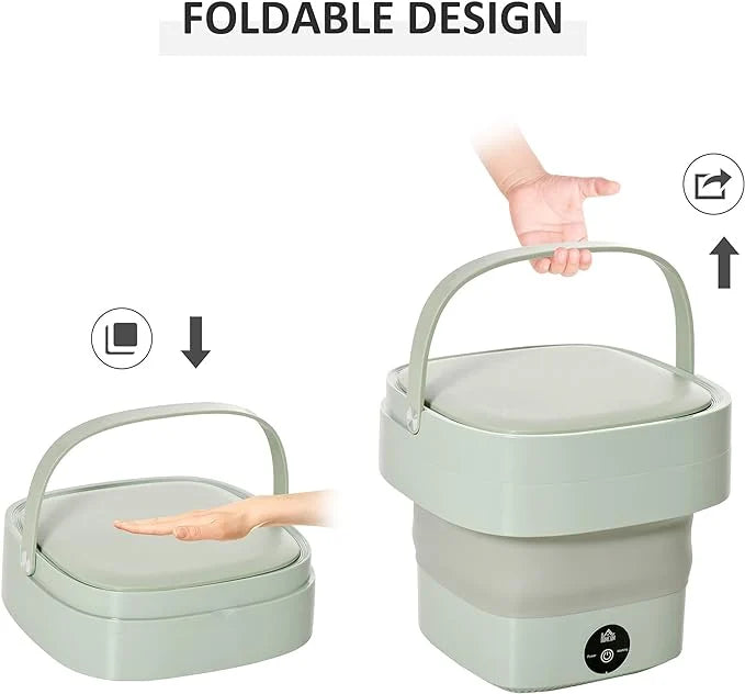 Foldable Mini Washing Machine | غسالة ملابس صغيرة قابلة للطي