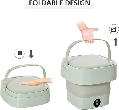 Foldable Mini Washing Machine | غسالة ملابس صغيرة قابلة للطي