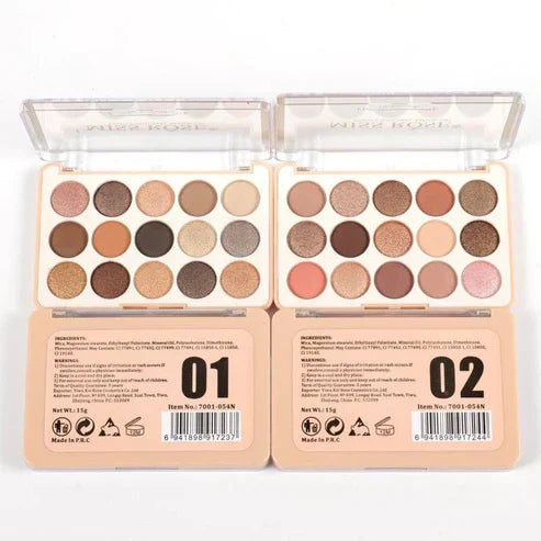 12-Color Glam Eyeshadow Palette – Matte & Shimmer Shades for Every Look
