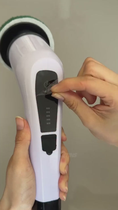 5-in-1 Electric Cleaning Brush (فرشاة تنظيف كهربائية) – Multi-Purpose Household Cleaning Scrubber