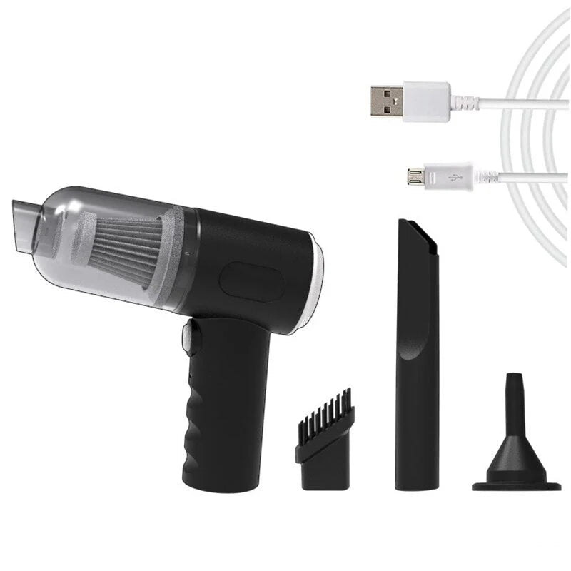 2-in-1 Portable Mini Cordless Handheld Vacuum Cleaner for Car & Home