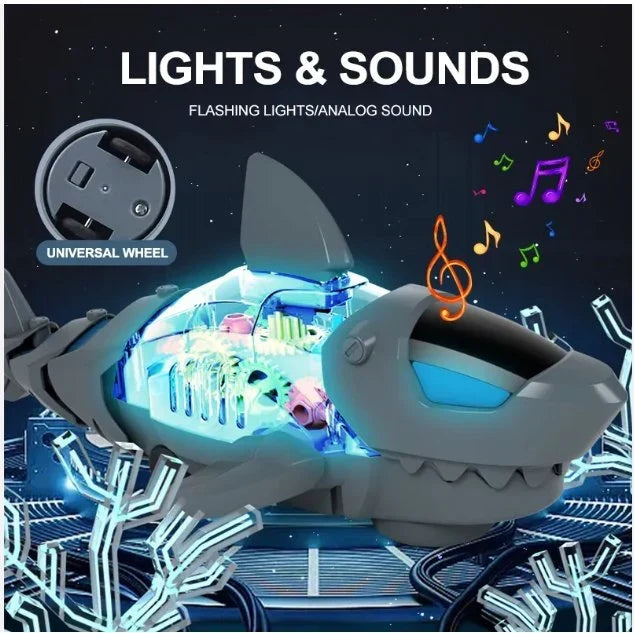 Universal Shark Toy with Light | LED Musical Swimming Shark Toy for Kids UAE 🦈💡